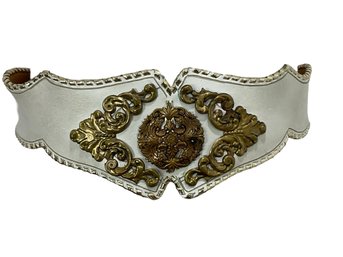 White Ornate Belt