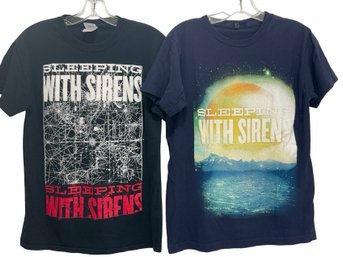 Pair Of Sleeping With Sirens T-shirts Size S