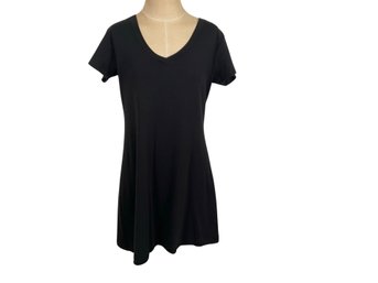 Moda International Black Short Sleeve Dress - Size L