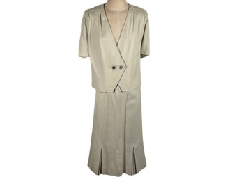 Salvatore Ferragamo Skirt Suit - Size 8 Jacket/10 Skirt