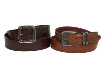 Pair Of Giorgio Armani Mens Belts Size 38