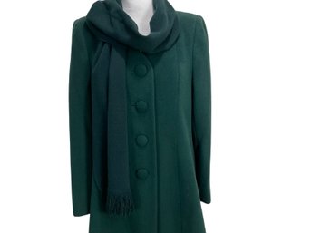 John Anthony Green Wool Coat And Scarf