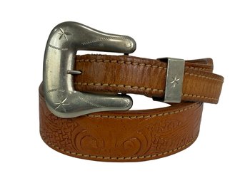 Al Beres Leather Belt With Eagle Size 28