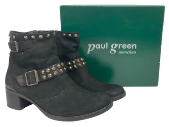 Paul Green Black Rail Boot Size 7.5