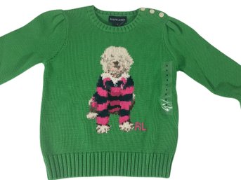 Ralph Lauren Childs Dog Sweater - Size 5