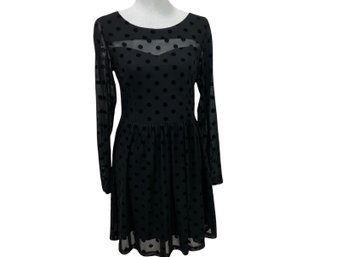 Sugarhill Boutique Black Polka Dot Dress Size M