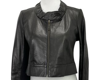 Ya-Ya Black Leather Jacket Size L