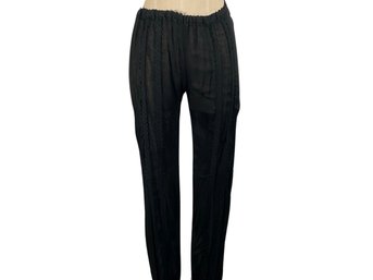 Donale Black Cotton Flowy Pants - Size 2