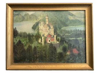 Neuschwanstein Castle Germany Oil Painting