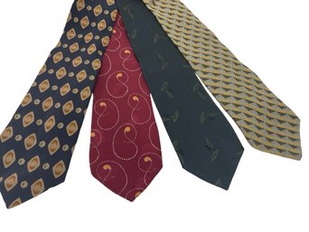 Giorgio Armani Cravatte Mens Neck Tie Lot Of 4