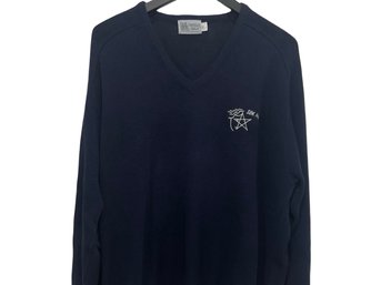 SBK Records Navy Cotton Sweater Size XL