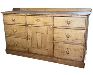 19th Century Pine Sideboard Cabinet