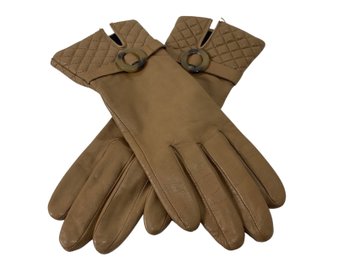 Lord & Taylor Leather Gloves Size 7