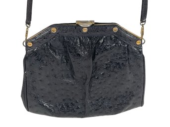 Alfred Roth Embossed Leather Snap Closure Hexagonal Purse