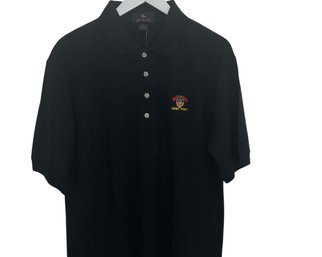 West Point Black Pique Polo Shirt Size M New With Tags