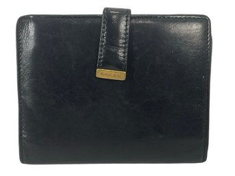 Vintage Black Bifold Wallet