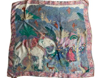 Tino Cosma Italian Silk March Of The Elephant Scarf