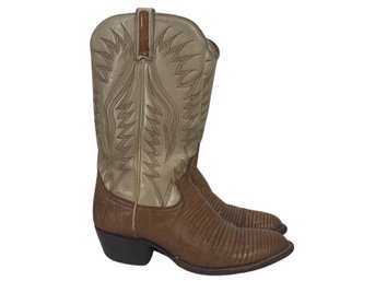 Dan Post Tan Cowboy Boots Size 8M