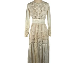 Antique Cotton Lace Tea Dress