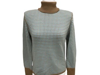 Lorena Antonia Houndstooth Wool Sweater