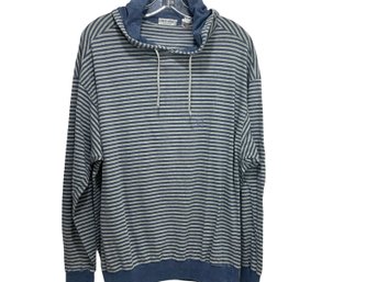 Giorgio Armani Striped Hooded Shirt Size M