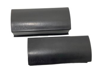 Pair Of Dita Leather Sunglass Holders With Cloths