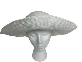 Suzanne Couture  Millinery White Hat