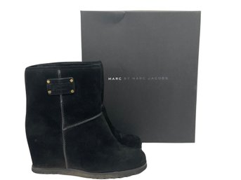 Marc By Marc Jacobs Black Suede Boots Size 37