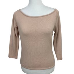 Oscar De La Renta Blush Wool Sweater Size M