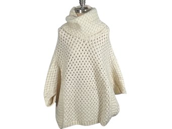 Massimo Dutti Alpaca Wool Knit  Poncho - Size M