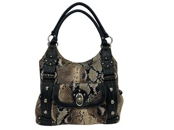 Wilson Leather Faux Snakeskin Bag