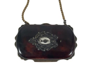Antique French Tortoise Shell Coin Purse