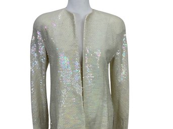 Betsey Hanson & Co. Iridescent Sequins Jacket & Vest