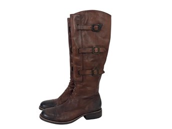 Vince Camuto Brown Leather Boots Size 8.5