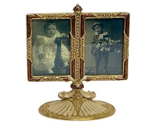 Edgar Berebi Limited Edition Double Photo Standing Frame With Crystals