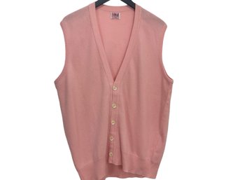 Vintage N Pearl Pink Cashmere Vest