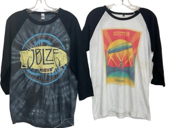 Pair Of Led Zeppelin T-shirts Size L