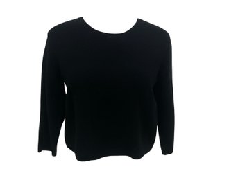 Theory Black Crop Top Size M