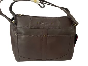 Stone Mountain Montana Brown Leather Handbag New With Tag
