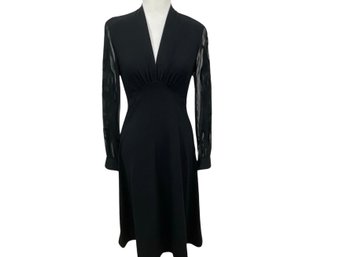 Vintage Elegant  Black  Dress Size 12