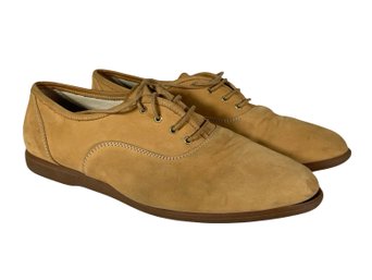 Bally Beige Suede Lace-up Shoes - Size 8