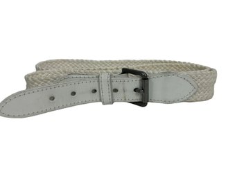 Alexander Julian Mens White Belt Size 36