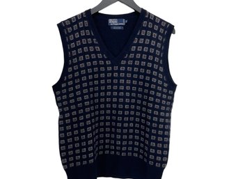 Polo Ralph Lauren Blue Cashmere Vest Size M