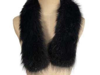 Black Mink Fur Collar