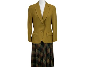 Vintage Academy Award Jacket With Wool Skirt