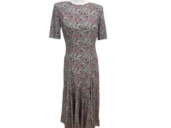 Vintage John Anthony Pink Floral Dress