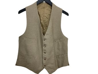 Brown Houndstooth Vest