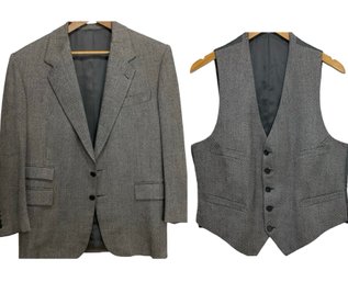 Fiorvanti Mens Wool Jacket And Vest