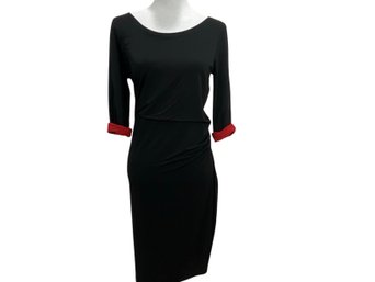 Donna Karan Black Label Bodycon Black Dress Size L