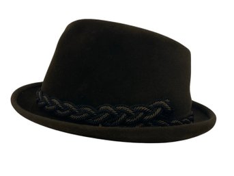 Vintage Kayson Brown Velour Fedora Hat Size. 7.25
